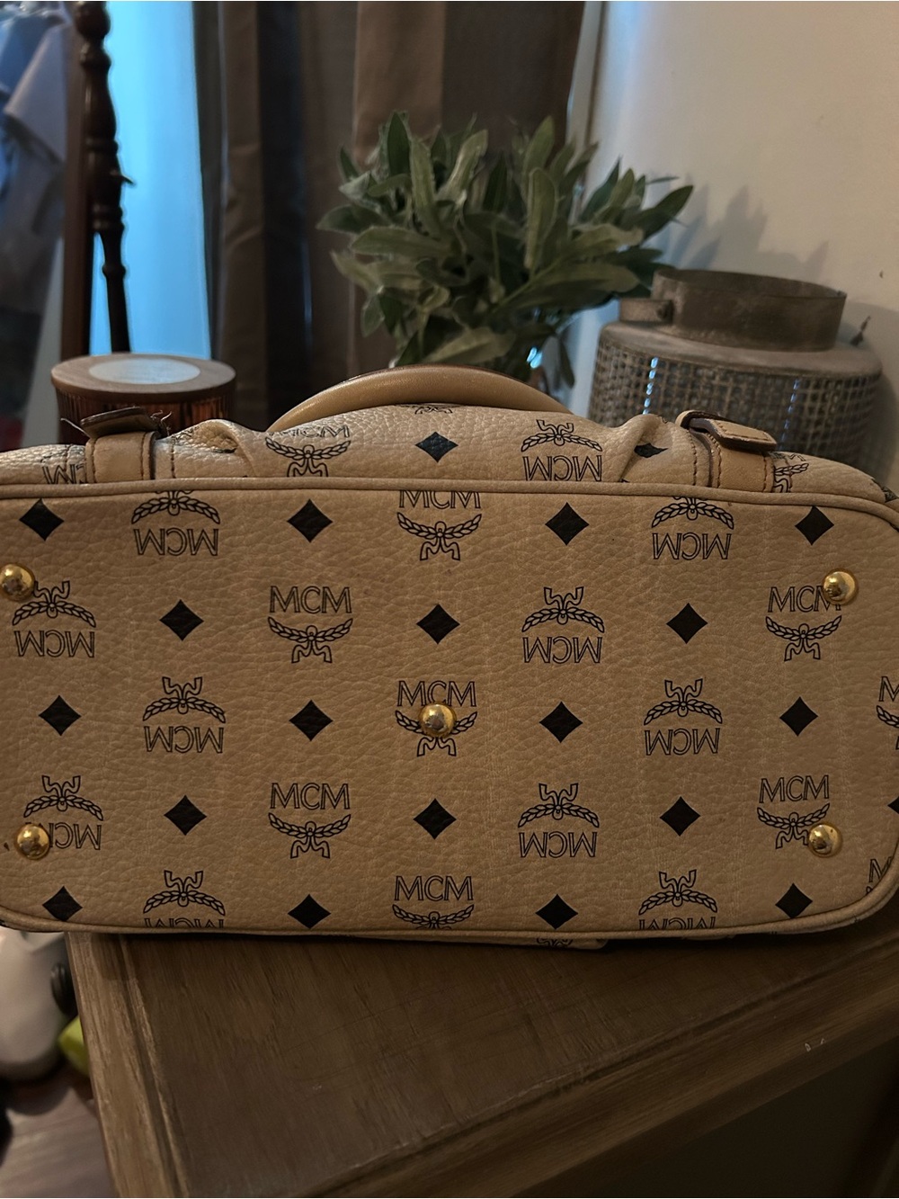 MCM satchel handbag - Picture 11 of 12